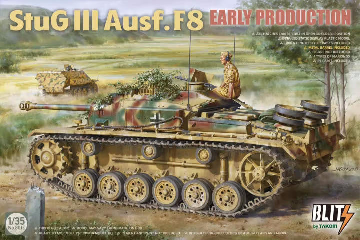 Takom 1/35 StuG.III Ausf.F8 Early "Blitz" 8013